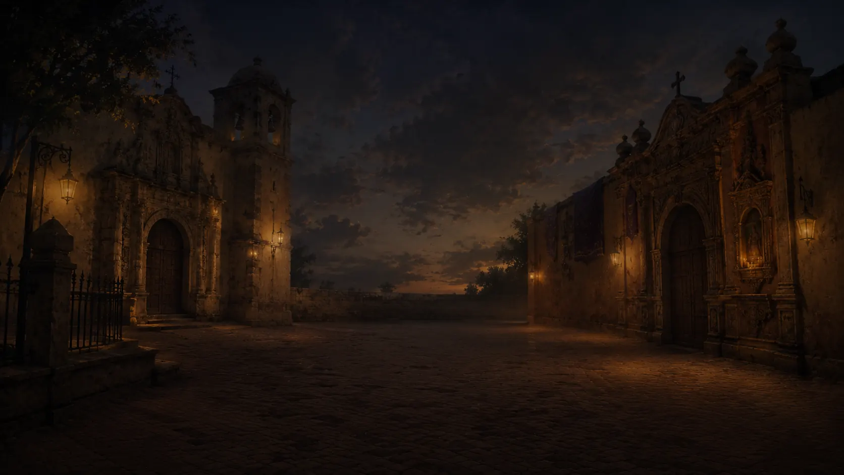 Fondo ceremonial para el juego en línea de Cófrades